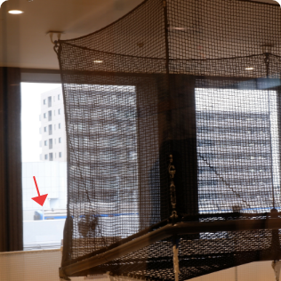 一番上からは電車が見えるかも？